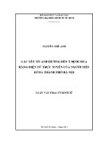 Luận văn Thạc sĩ Kinh tế: Các yếu tố ảnh hưởng đến ý định mua hàng điện tử trực tuyến của người tiêu dùng thành phố Hà Nội