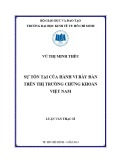 Luận văn thạc sĩ Kinh tế: Sự tồn tại của hành vi bầy đàn trên thị trường chứng khoán Việt Nam