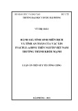 Luận án Tiến sĩ Y tế công cộng: Đánh giá tính sinh miễn dịch và tính an toàn của vắc xin IVACFLU-A/H5N1 trên người Việt Nam trưởng thành khỏe mạnh