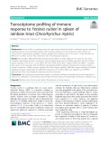 Transcriptome profiling of immune response to Yersinia ruckeri in spleen of rainbow trout (Oncorhynchus mykiss)