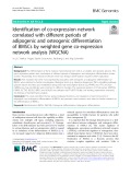 Identification of co-expression network correlated with different periods of adipogenic and osteogenic differentiation of BMSCs by weighted gene co-expression network analysis (WGCNA)