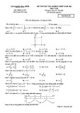 Đề thi thử tốt nghiệp THPT năm 2021 môn Toán có đáp án - Sở GD&ĐT Hòa Bình