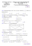 Đề thi thử tốt nghiệp THPT năm 2021 môn Toán có đáp án - Sở GD&ĐT Nghệ An (Đợt 2)