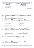 Đề thi thử tốt nghiệp THPT năm 2021 môn Toán có đáp án - Sở GD&ĐT Kiên Giang