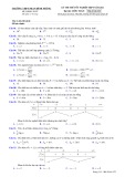 Đề thi thử THPT Quốc gia năm 2021 môn Toán có đáp án - Trường THPT Phan Đình Phùng, Quảng Bình