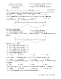Đề thi thử tốt nghiệp THPT năm 2021 môn Toán có đáp án - Trường THPT Trần Thị Tâm