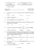 Đề thi thử tốt nghiệp THPT năm 2021 môn Toán - Cụm trường THPT Hoàn Kiếm - Hai Bà Trưng