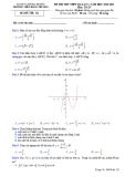 Đề thi thử tốt nghiệp THPT năm 2021 môn Toán có đáp án - Trường THPT Đoàn Thượng (Lần 1)