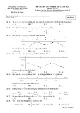 Đề thi thử tốt nghiệp THPT năm 2021 môn Toán có đáp án - Trường THPT Đông Hà