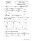 Đề thi thử tốt nghiệp THPT năm 2021 môn Toán - Trường THPT Triệu Sơn 2