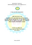 Luận văn Thạc sĩ Kỹ thuật xây dựng:  Nghiên cứu cọc đất gia cố xi măng đường kính nhỏ để xử lý nền móng cho nhà dân dụng thấp tầng khu vực huyện Tháp Mười, tỉnh Đồng Tháp