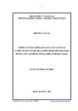 Luận văn Thạc sĩ Y học: Nghiên cứu đặc điểm lâm sàng, cận lâm sàng và một số yếu tố liên quan trên bệnh nhân đái tháo đường týp 2 tại bệnh viện Đa khoa tỉnh Bắc Giang