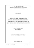 Luận văn Thạc sĩ Y học: Nghiên cứu hình thái, chức năng động mạch cảnh bằng siêu âm doppler ở bệnh nhân tăng huyết áp điều trị tại Bệnh viện Đa khoa Trung ương Thái Nguyên