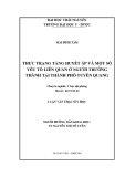 Luận văn Thạc sĩ Y học: Thực trạng tăng huyết áp và một số yếu tố liên quan ở người trưởng thành tại thành phố Tuyên Quang