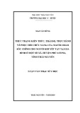 Luận văn Thạc sĩ Y học: Thực trạng kiến thức, thái độ, thực hành về phục hồi chức năng của người chăm sóc chính cho người người khuyết tật tại gia đình ở một số xã, huyện Phú Lương, tỉnh Thái Nguyên