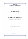 Luận án Tiến sĩ Hoá học: Vật liệu trên cơ sở ZIF-67: Tổng hợp và ứng dụng