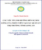 Luận văn Thạc sĩ Kinh tế: Hiệu quả tín dụng chính sách tại Phòng giao dịch Ngân hàng Chính sách xã hội huyện Thạnh Hóa, tỉnh Long An