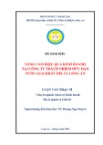 Luận văn Thạc sĩ Kinh tế: Nâng cao hiệu quả kinh doanh tại Công ty trách nhiệm hữu hạn nước giải khát Delta Long An