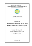 Luận văn Thạc sĩ Kinh tế: Giải pháp mở rộng bảo hiểm y tế hộ gia tại huyện Cai Lậy tỉnh Tiền Giang