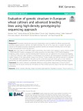 Evaluation of genetic structure in European wheat cultivars and advanced breeding lines using high-density genotyping-bysequencing approach