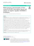 Whole-genome characterization of Rosa chinensis AP2/ERF transcription factors and analysis of negative regulator RcDREB2B in Arabidopsis