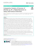 Comparative analysis of genome of Ehrlichia sp. HF, a model bacterium to study fatal human Ehrlichiosis