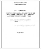 Bài tập nhóm Khoa học Trái đất và sự sống: Chuyển động của thái dương (Hệ mặt trời - trái đất - mặt trăng, nhật thực/nguyệt thực)