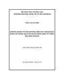 Luận văn Thạc sĩ Kinh tế: Những nhân tố ảnh hưởng đến duy trì khách hàng sử dụng dịch vụ ngân hàng điện tử trên địa bàn Tp.HCM