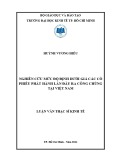 Luận văn Thạc sĩ Kinh tế: Nghiên cứu mức độ định dưới giá các cổ phiếu phát hành lần đầu ra công chúng tại Việt Nam