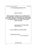 Luận án Tiến sĩ Y tế Công cộng: Thực trạng và hiệu quả giải pháp nâng cao kiến thức về chăm sóc sức khỏe ban đầu, thực hành tư vấn chăm sóc sức khỏe của nhân viên y tế tuyến cơ sở tỉnh Long An, 2018