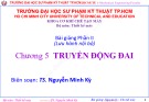 Bài giảng Nguyên lý – Chi tiết máy: Chương 5 - TS. Nguyễn Minh Kỳ