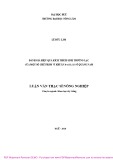 Luận văn Thạc sĩ Nông nghiệp: Đánh giá hiệu quả kích thích sinh trưởng lạc của một số chế phẩm vi khuẩn Bacillus ở Quảng Nam