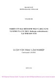 Luận văn Thạc sĩ Lâm nghiệp: Nghiên cứu đặc điển sinh thái và khả năng tái sinh của cây trắc (Dalbergia cochinchinensis) tại tỉnh Kon Tum