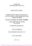 Luận văn Thạc sĩ Nông nghiệp: Đánh giá thực trạng sản xuất rau tại vùng phụ cận Thành phố Đồng Hới, tỉnh Quảng Bình