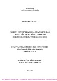 Luận văn Thạc sĩ Khoa học nông nghiệp: Nghiên cứu sự tham gia của người dân trong xây dựng nông thôn mới ở huyện Lệ Thủy, tỉnh Quảng Bình