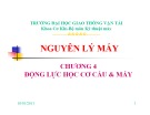 Bài giảng Nguyên lý máy: Chương 4 - ĐH Giao thông Vận Tải