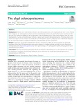 The algal selenoproteomes