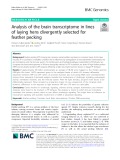 Analysis of the brain transcriptome in lines of laying hens divergently selected for feather pecking