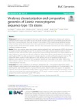 Virulence characterization and comparative genomics of Listeria monocytogenes sequence type 155 strains