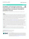 GeneMates: An R package for detecting horizontal gene co-transfer between bacteria using gene-gene associations controlled for population structure