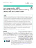Accurate prediction of DNA N4-methylcytosine sites via boost-learning various types of sequence features