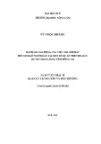 Luận văn Thạc sĩ Quản lý tài nguyên và môi trường: Đánh giá tác động của việc thu hồi đất đến sinh kế người dân tại một số dự án trên địa bàn huyện Trảng Bom, tỉnh Đồng Nai