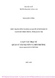 Luận văn Thạc sĩ Quản lý tài nguyên và môi trường: Thực trạng công tác đấu giá quyền sử dụng đất ở tại huyện Triệu Phong, tỉnh Quảng Trị