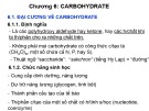 Bài giảng Hóa sinh đại cương - Chương 6: Carbohydrate và chuyển hóa carbohydrate