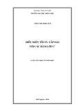 Luận văn Thạc sĩ Toán học: Điều kiện tối ưu cấp hai với các hàm lớp C1