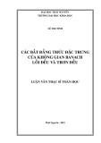 Luận văn Thạc sĩ Toán học: Các bất đẳng thức đặc trưng của không gian Banach lồi đều và trơn đều