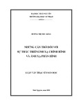 Luận văn Thạc sĩ Toán học: Những cản trở đối với sự thác triển ánh xạ chỉnh hình và ánh xạ phân hình