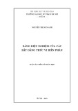 Luận án Tiến sĩ Toán học: Dáng điệu nghiệm của các bất đẳng thức vi biến phân