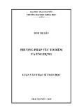 Luận văn Thạc sĩ Toán học: Phương pháp véc tơ điểm và ứng dụng