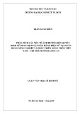 Luận văn Thạc sĩ Kinh tế: Phân tích các yếu tố ảnh hưởng đến quyết định sử dụng dịch vụ ngân hàng điện tử tại Ngân hàng Nông nghiệp và Phát triển Nông thôn Việt Nam - Chi nhánh tỉnh Long An